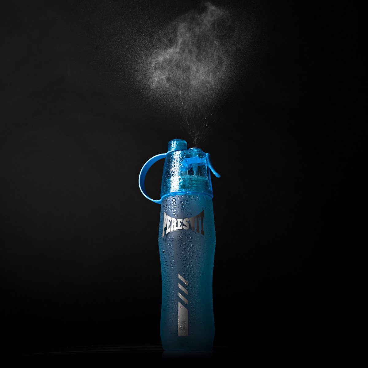 Peresvit 2xCool Spray Sport Bottle Frosty Blue, Photo № 4